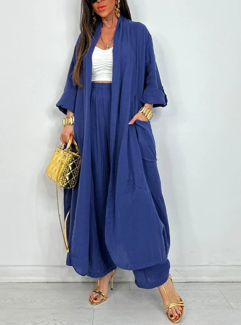 Abigail™ - Elegant Cardigan Pants Set