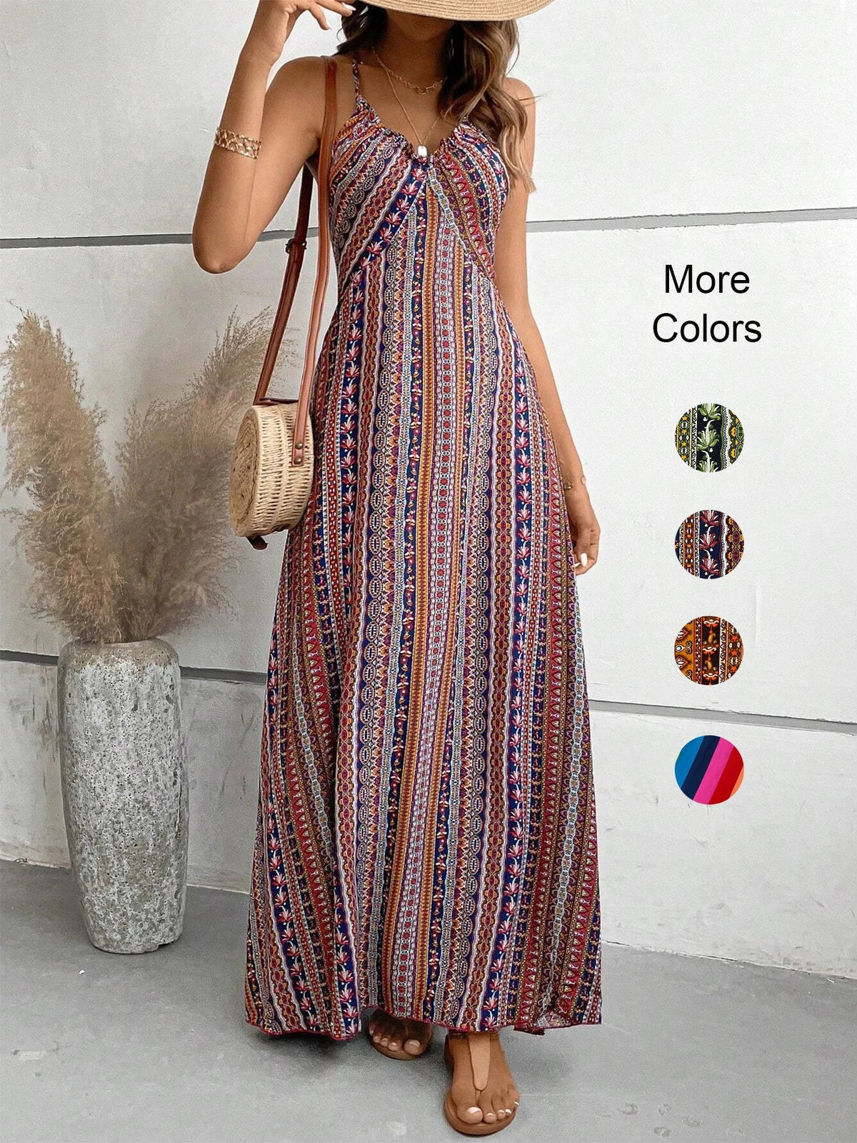 Hannah™ - Ethnic Backless Dress