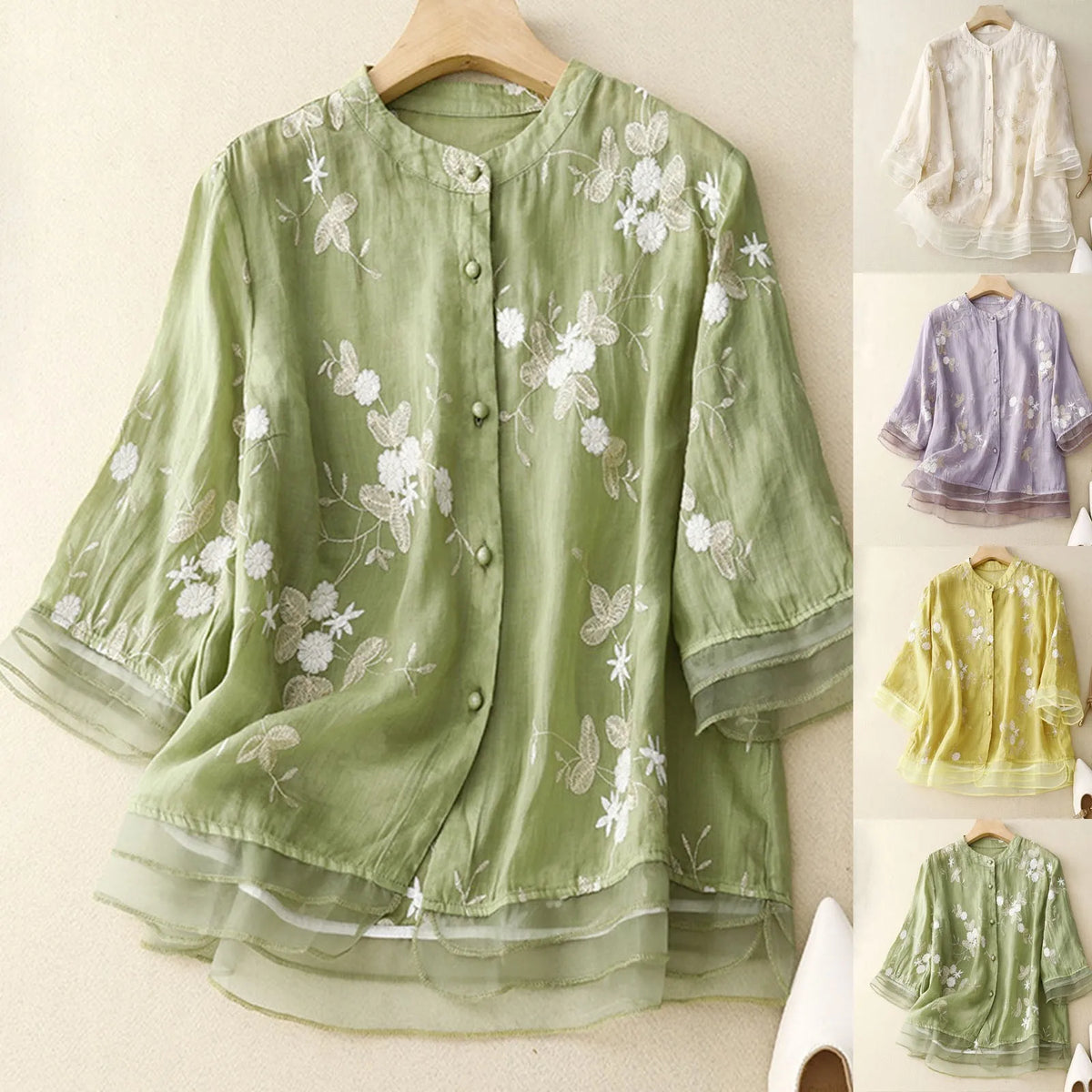 Avery™ - Vintage Floral Blouse