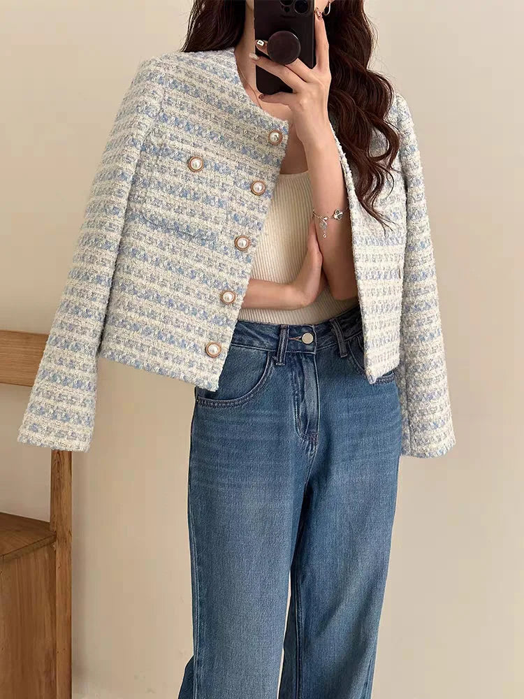Victoria™ - Elegant Tweed Blazer