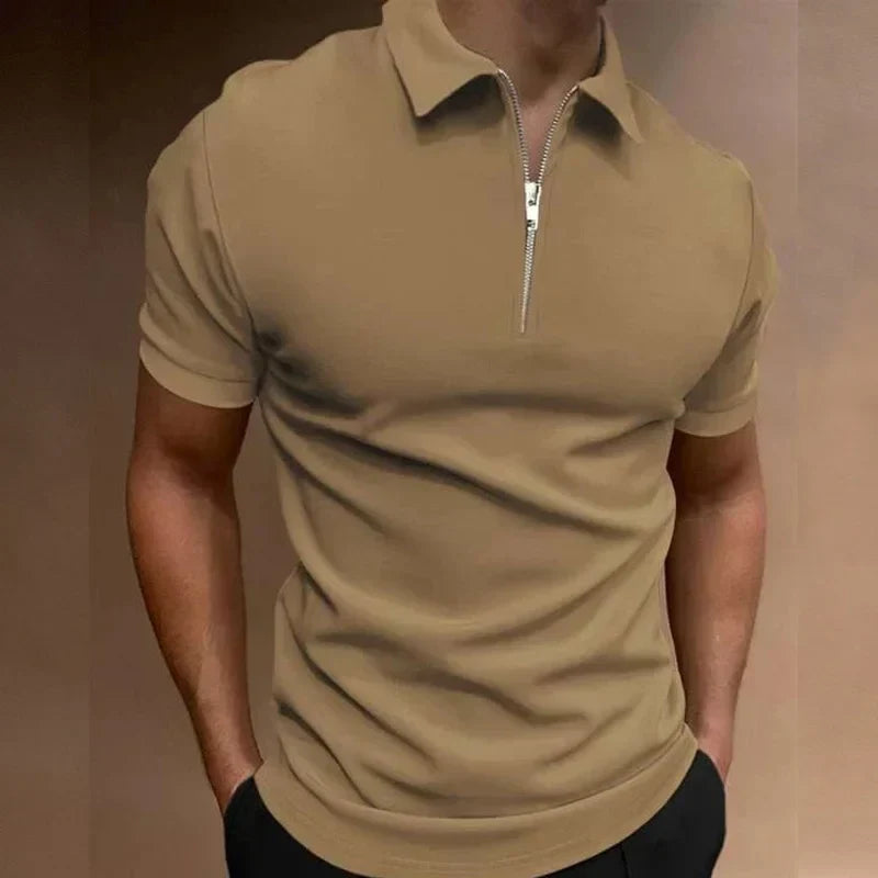 Liam™  - Classic Zip Polo Shirt