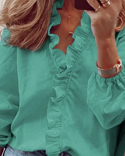 Amelia™ - Stylish Ruffled Shirt