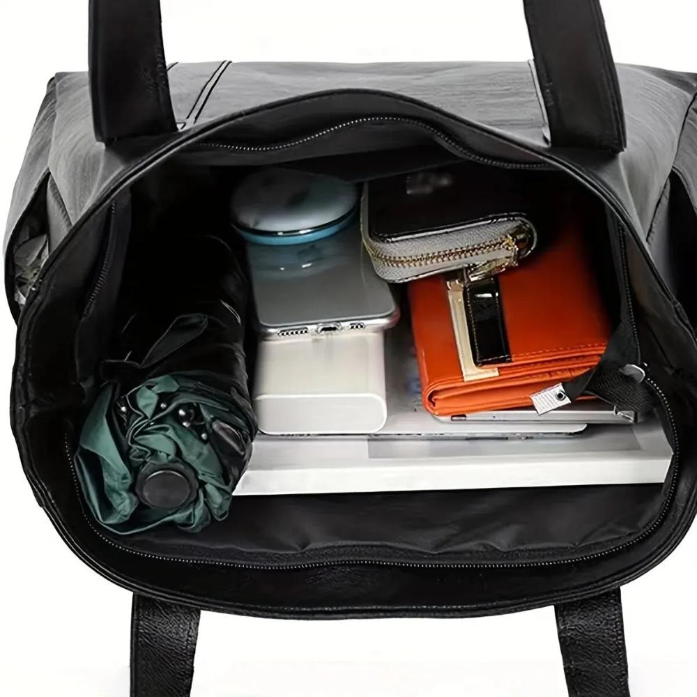 Mia - Timeless Leather Tote Bag
