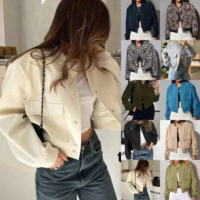 Mia™ - Vintage Bomber Jacket
