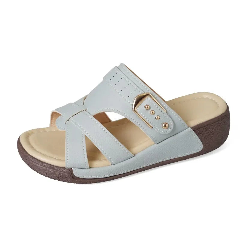 Ella™ - Comfy Rivet Wedges Sandals
