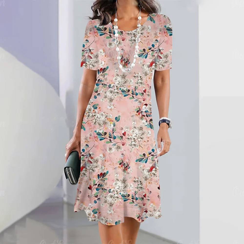 Lina™ - Comfy Flower Print Dress