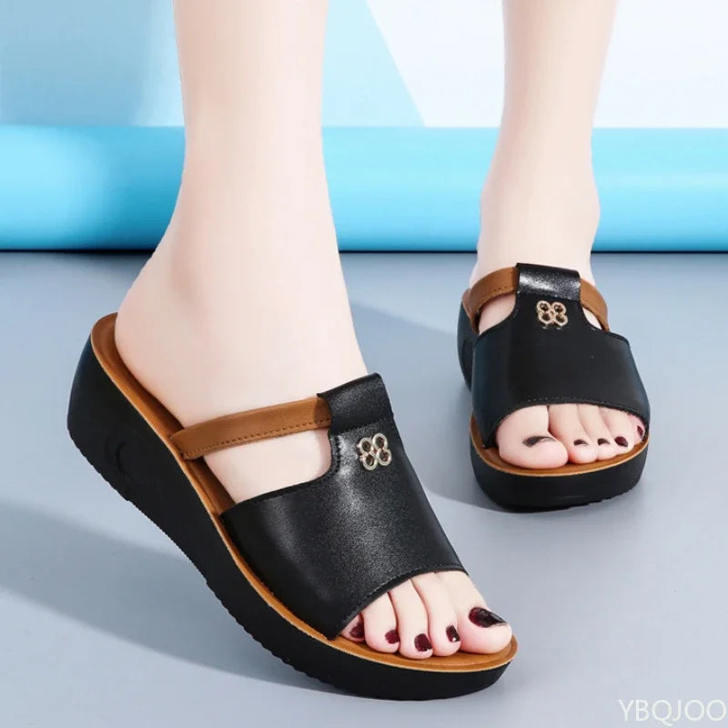 Charlotte™ - Retro Wedge Sandals