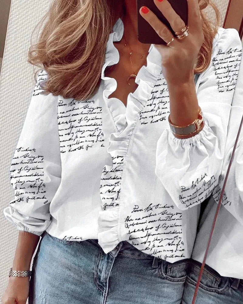 Amelia™ - Stylish Ruffled Shirt