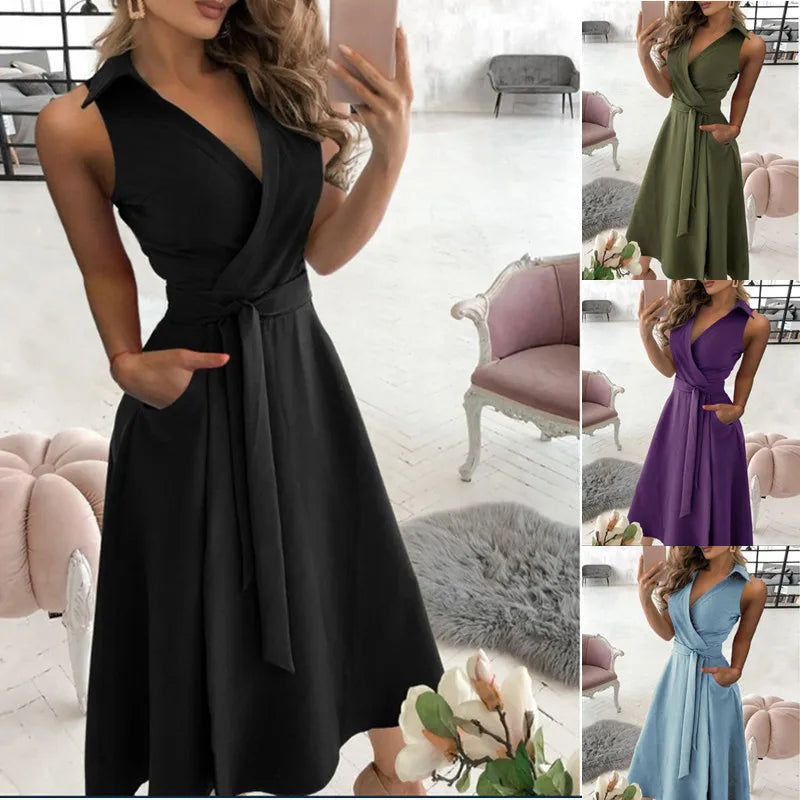 Riley™ - Modern Sleeveless Dress