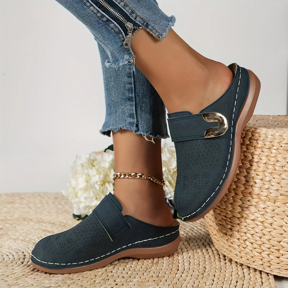 Mia™ - Chic Wedge Sandals