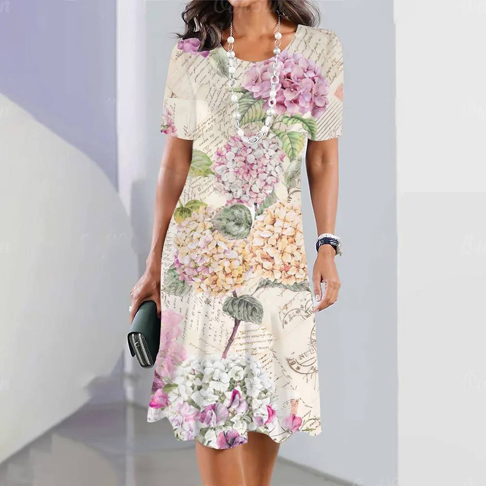 Olivia™ - Comfy Flower Print Dress