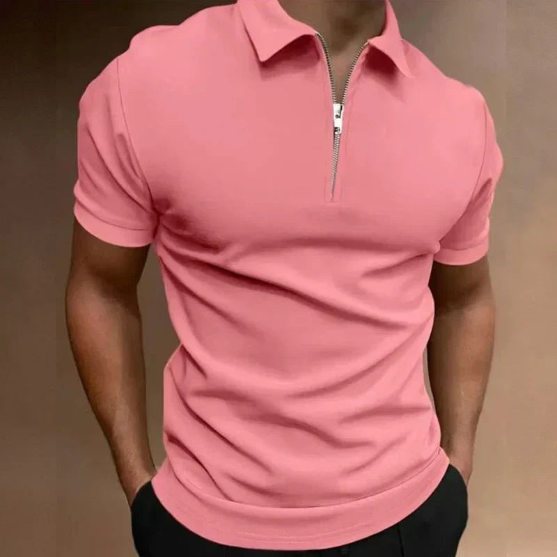 Liam™  - Classic Zip Polo Shirt