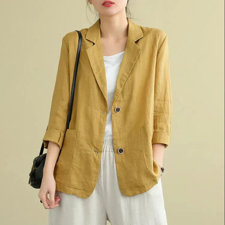 Riley™ - Stylish Linen Blazer