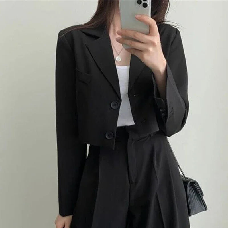 Luna™ - Chic Cropped Blazer Set