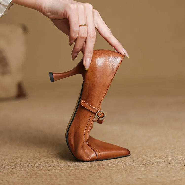 Avery™ - Premium Leather Heels