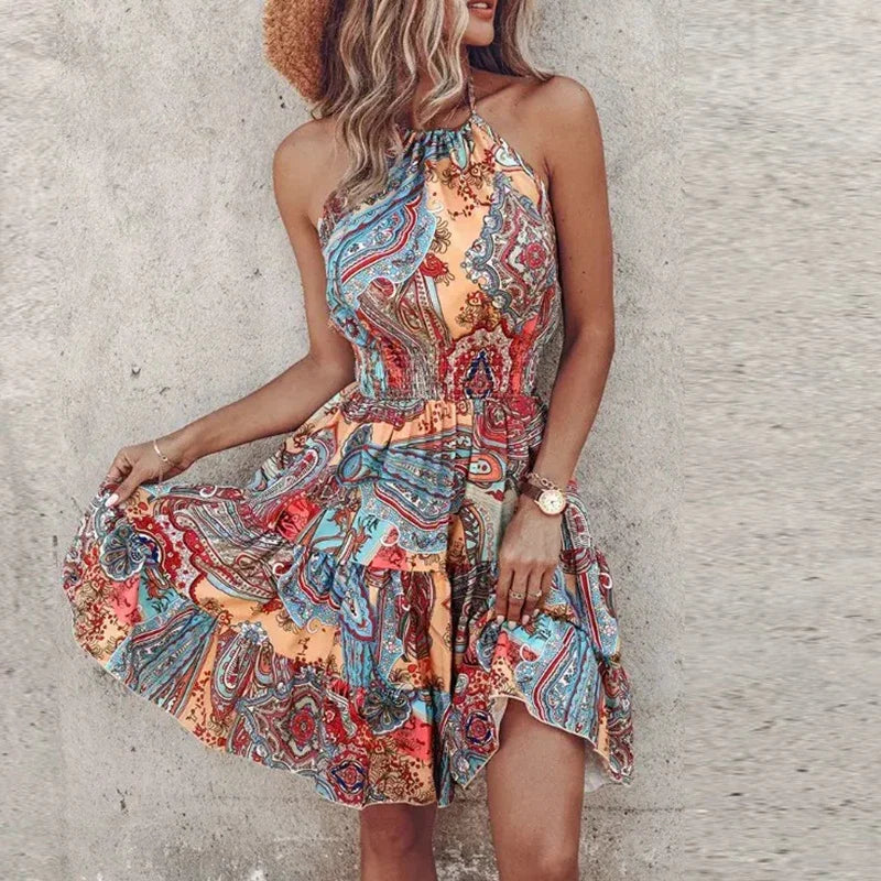 Sophia™ - Chic Halter Dress
