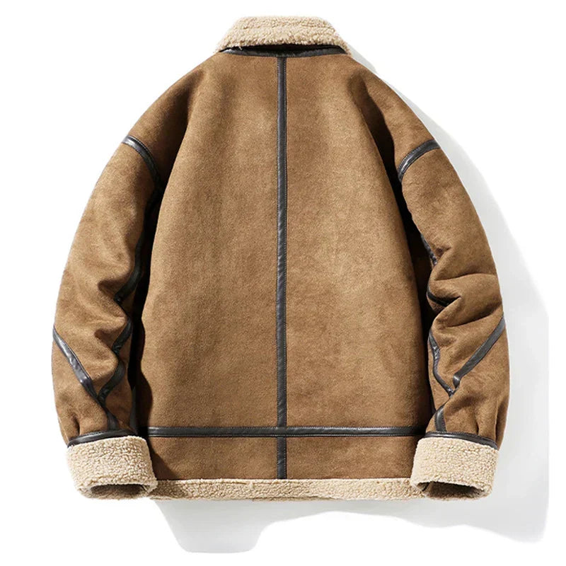 Benjamin™ - Vintage Style Warm Suede Leather Jacket