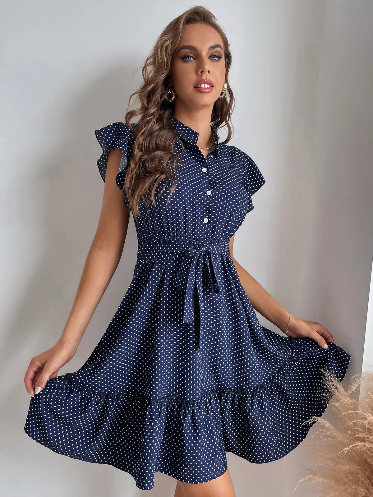 Zoe™ - Comfortable Polka Dot Dress