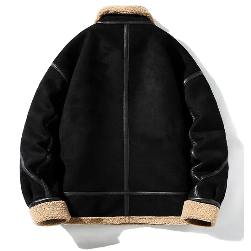 Benjamin™ - Vintage Style Warm Suede Leather Jacket