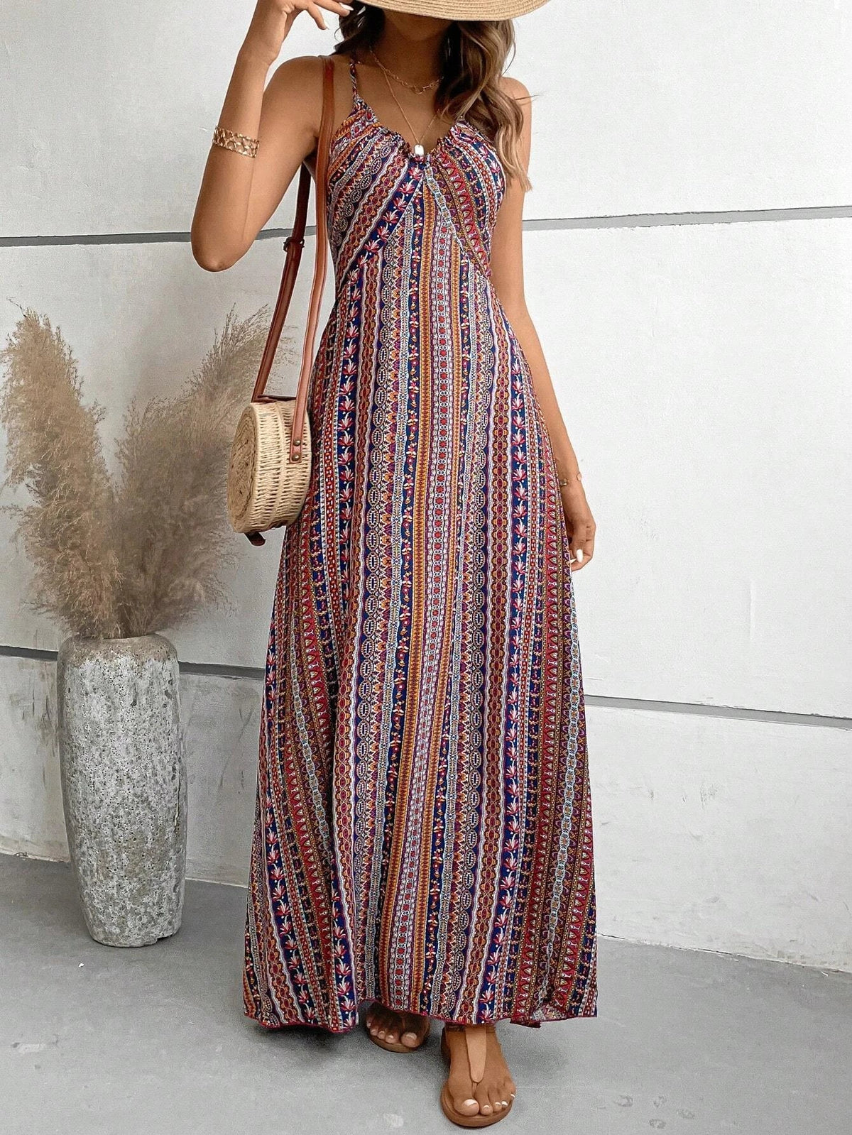 Hannah™ - Ethnic Backless Dress