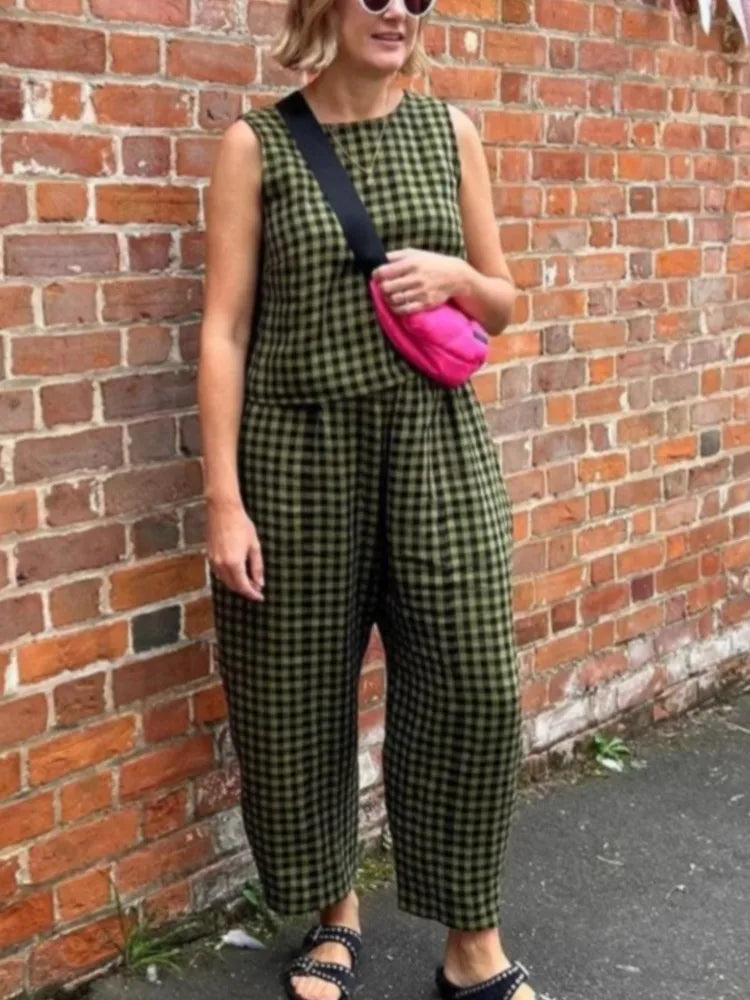 Victoria™ - Casual Plaid Two Piece Set
