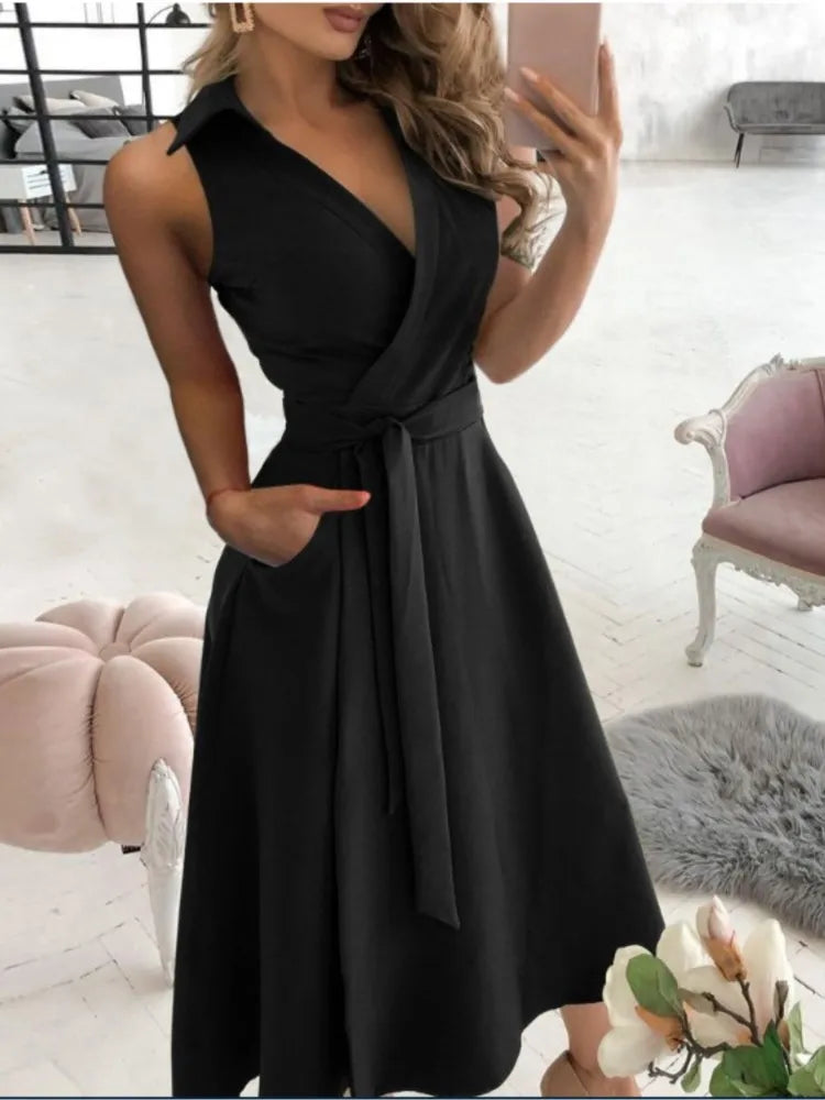 Riley™ - Modern Sleeveless Dress