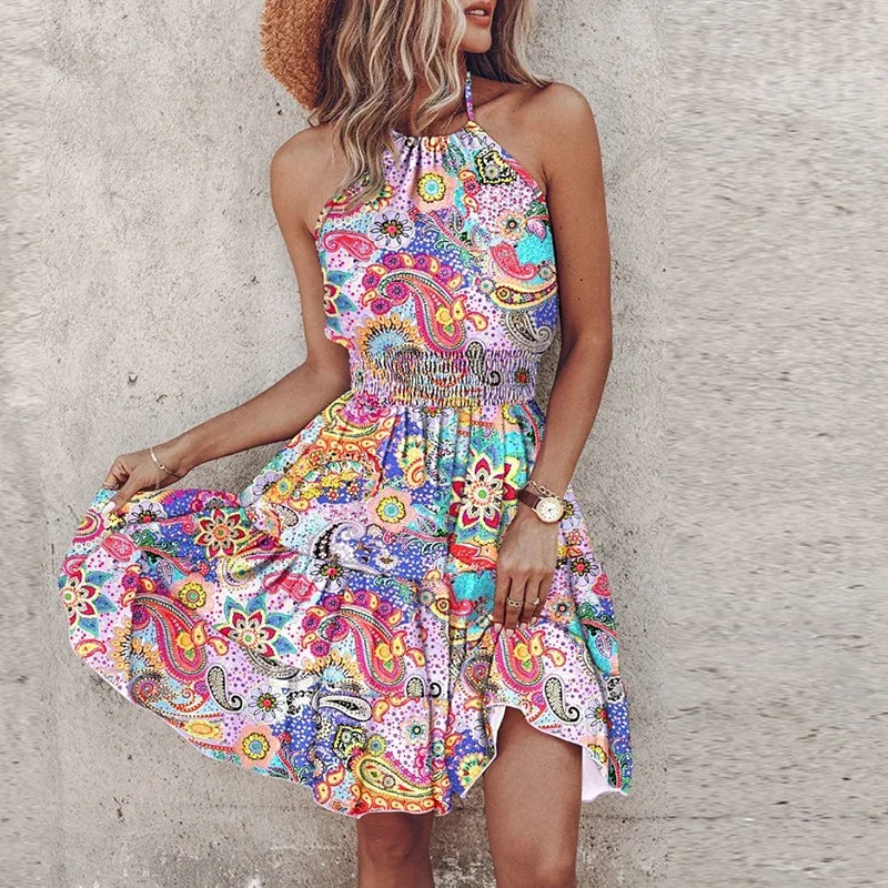 Sophia™ - Chic Halter Dress