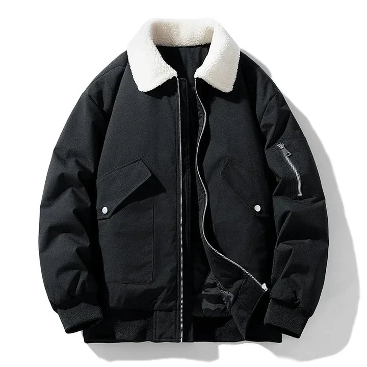 Liam™ - Stylish Bomber Jacket with Fleece Collar