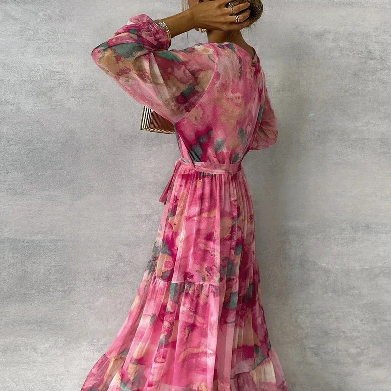 Grace™ - Elegant Floral Handmade Dress