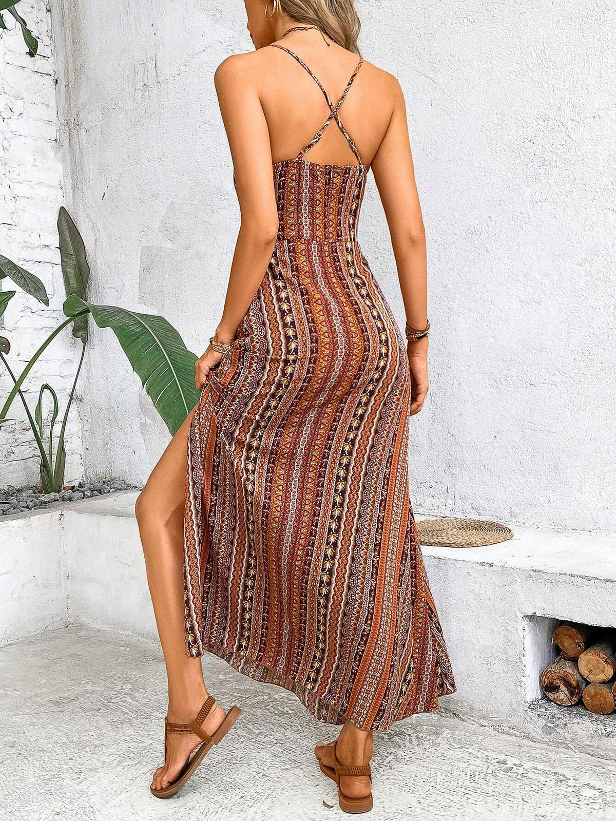Hannah™ - Ethnic Backless Dress