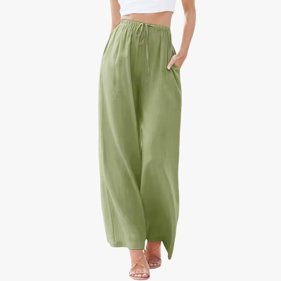 Zoe™ - Elegant Cotton and Linen Trousers