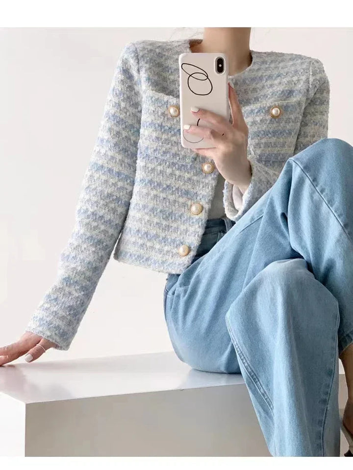 Victoria™ - Elegant Tweed Blazer