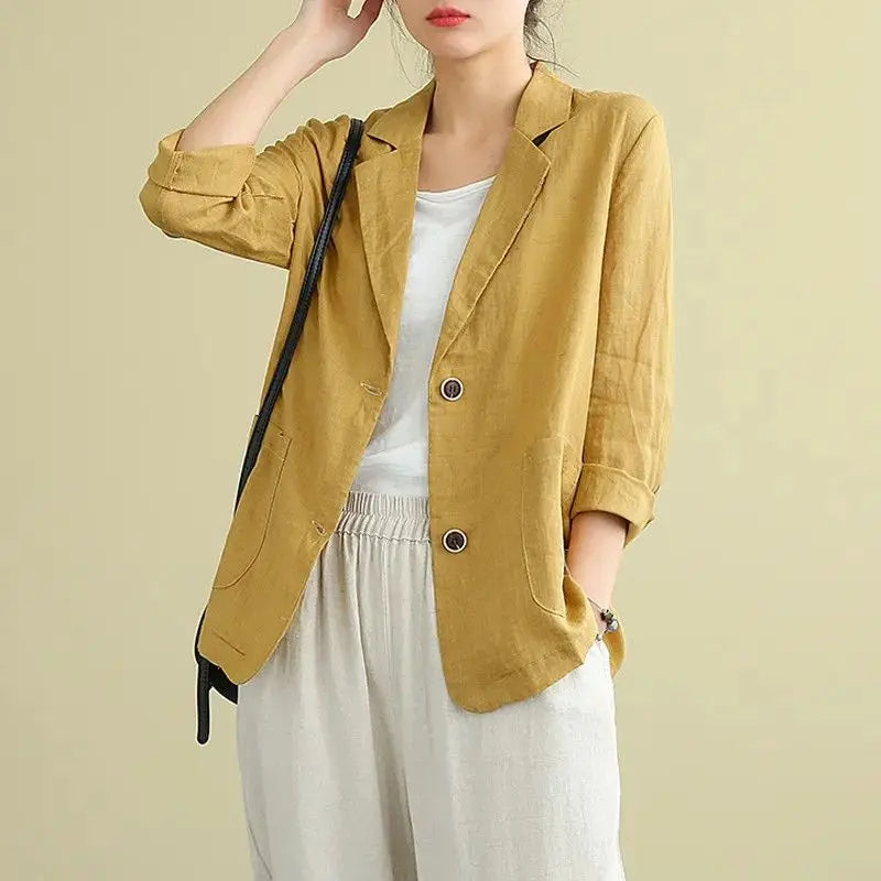 Riley™ - Stylish Linen Blazer