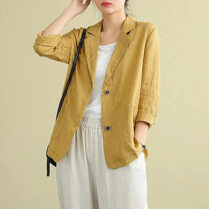 Riley™ - Stylish Linen Blazer
