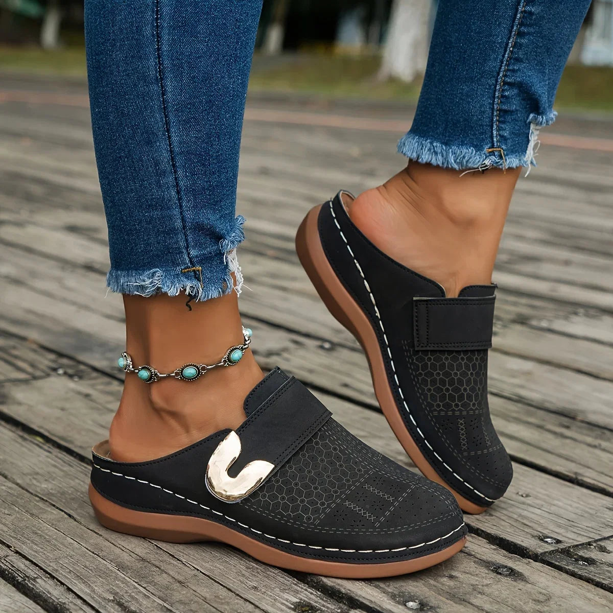 Mia™ - Chic Wedge Sandals