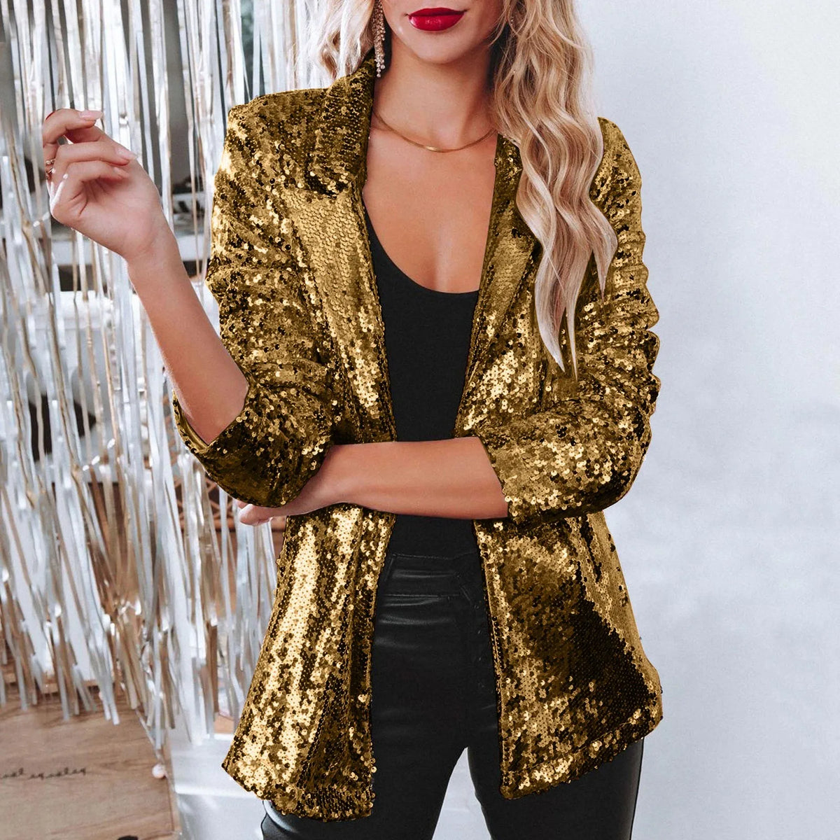 Grace™ – Elegant Sequins Blazer