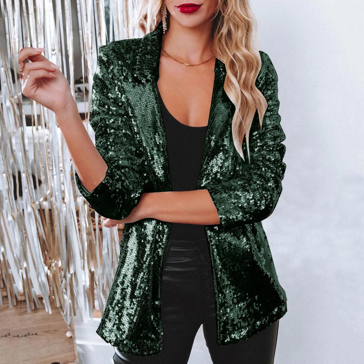 Grace™ – Elegant Sequins Blazer