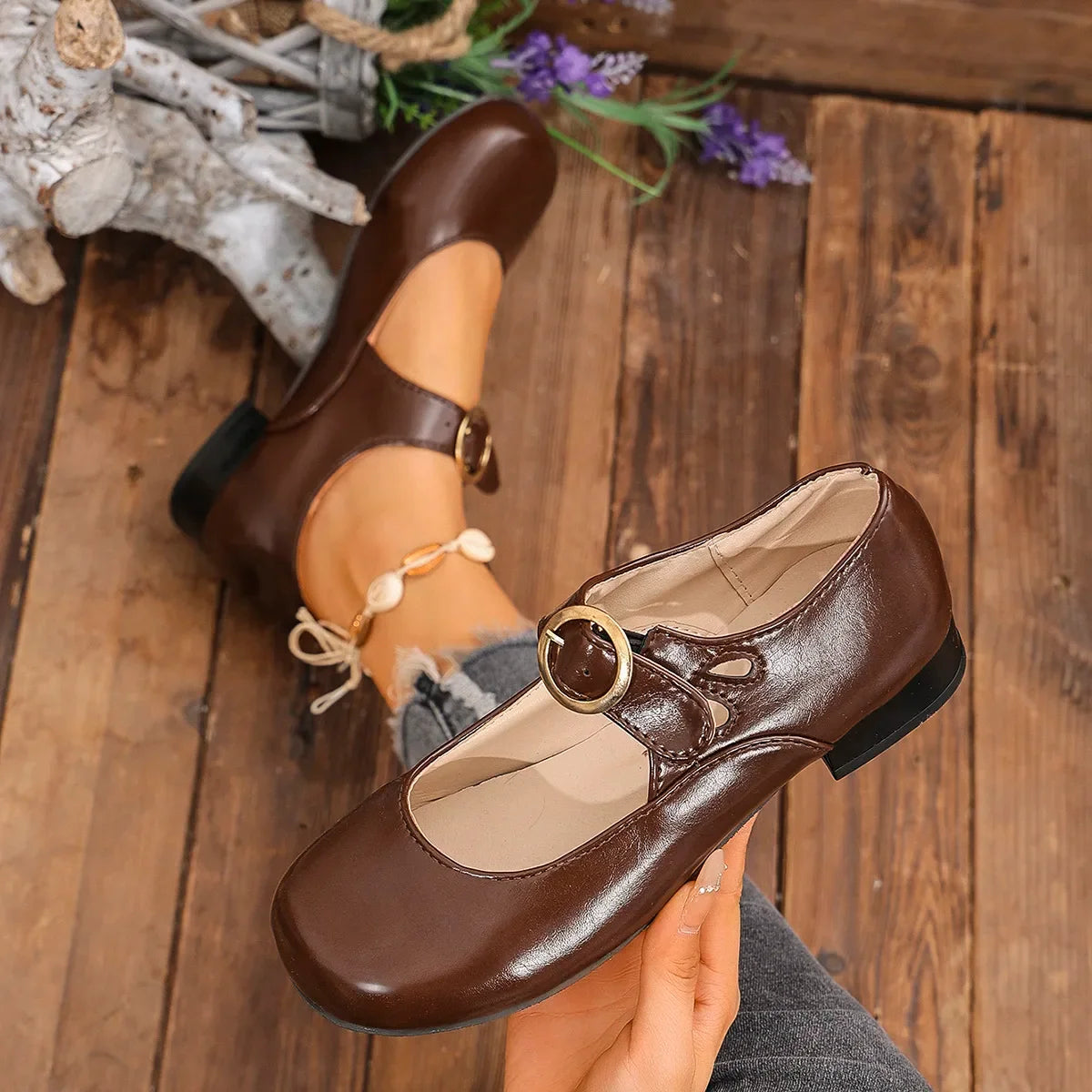 Avery™ - Elegant Round Toe Retro Shoes