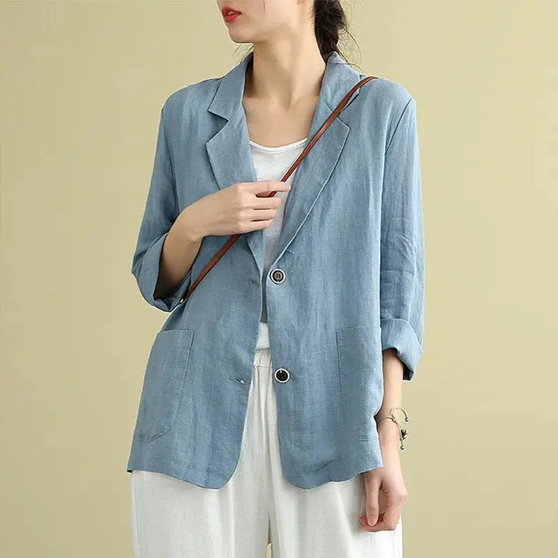 Riley™ - Stylish Linen Blazer