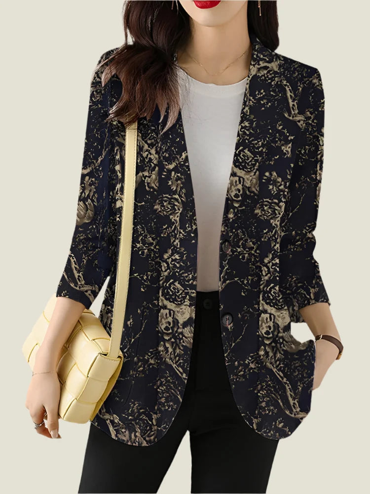 Zoe™ - Chic Floral Printed Blazer