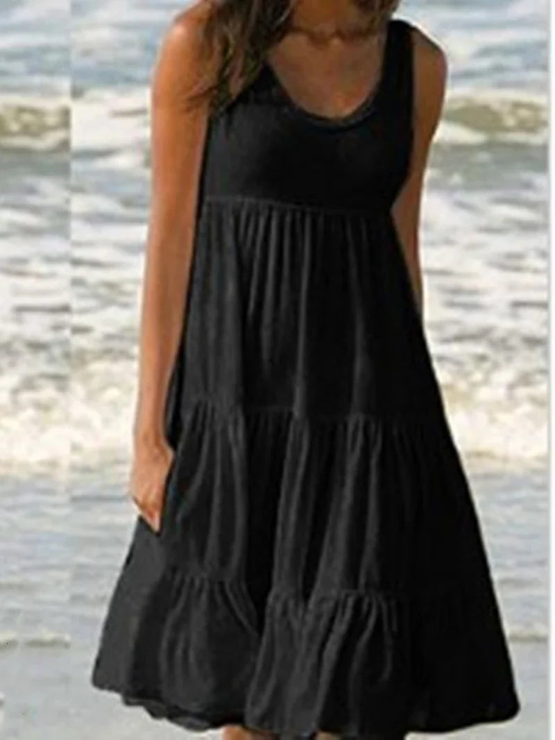 Layla™ - Boho Sleeveless Mini Dress