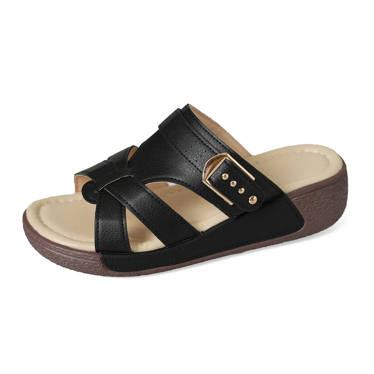 Ella™ - Comfy Rivet Wedges Sandals