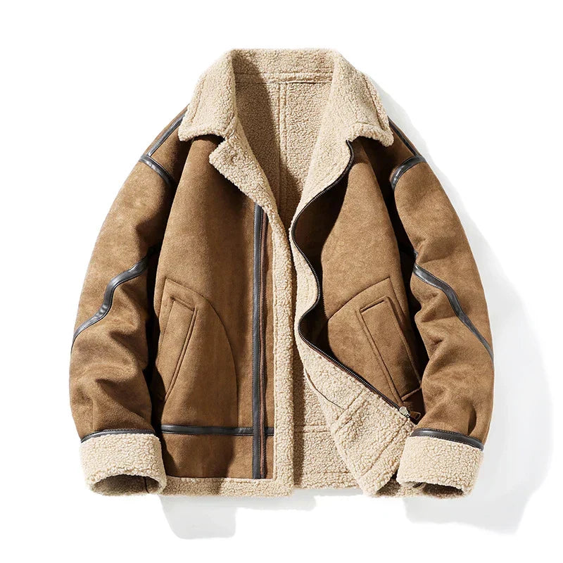 Benjamin™ - Vintage Style Warm Suede Leather Jacket