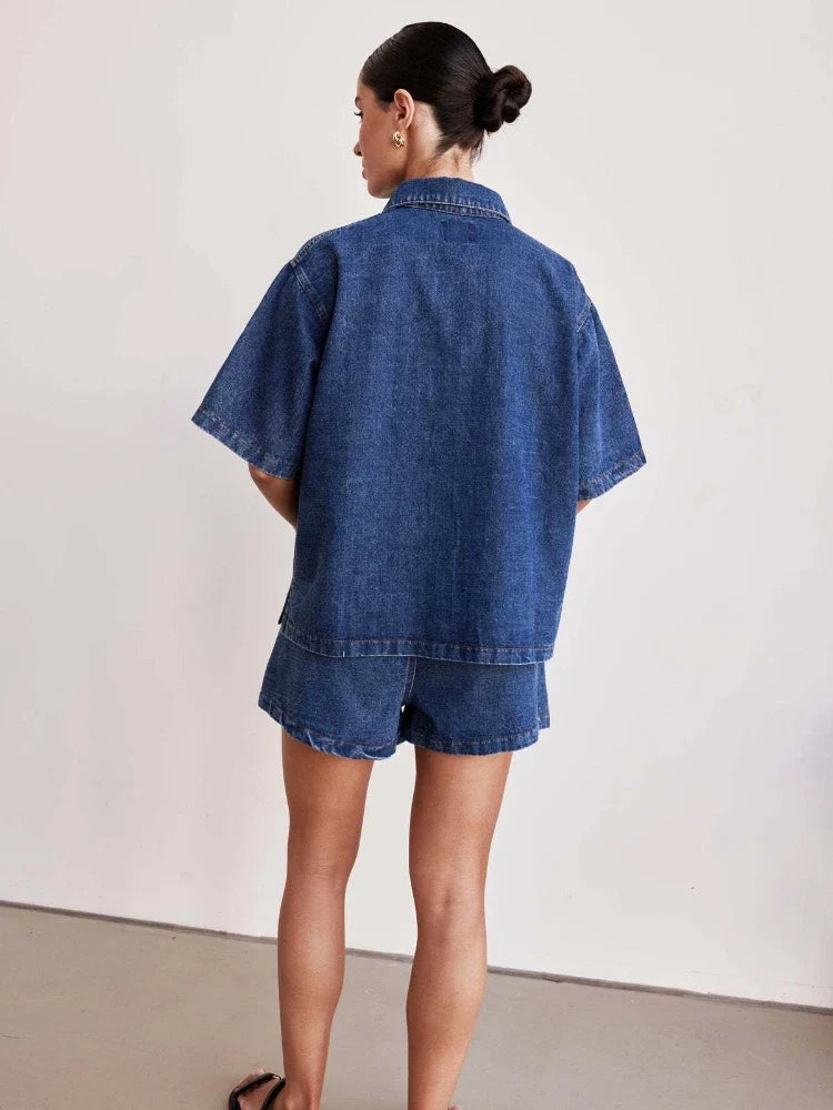 Ellie™ -  Vintage Denim Suit Set