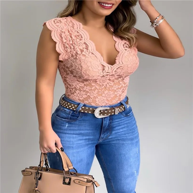 Amelia™ - Stylish Lace Blouse