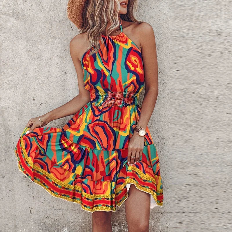 Sophia™ - Chic Halter Dress