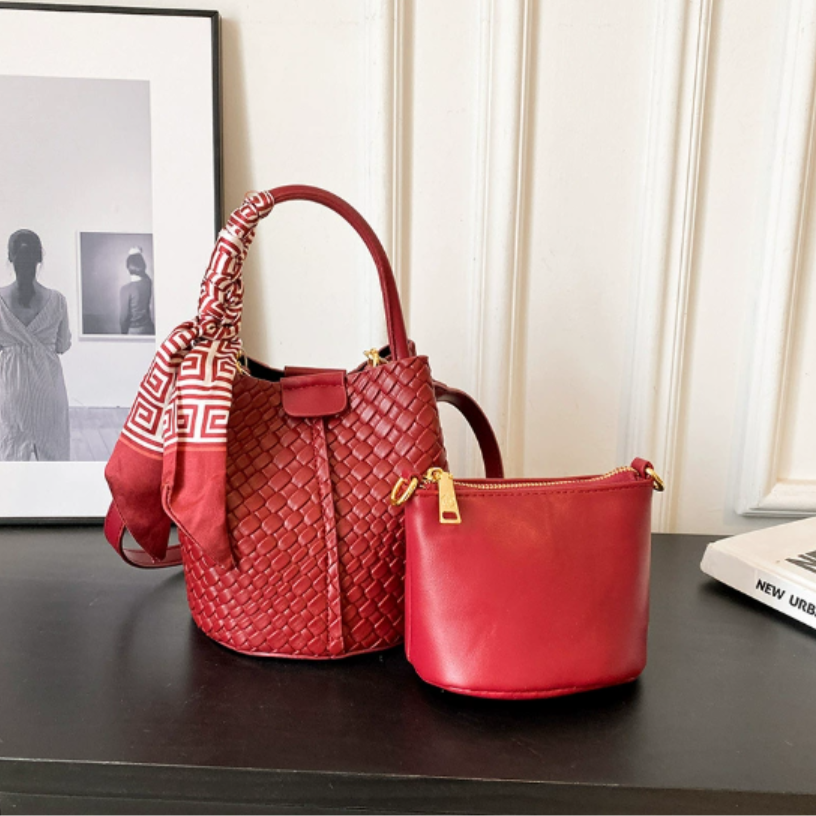 Grace™ - Elegant Woven Style Bucket Bag