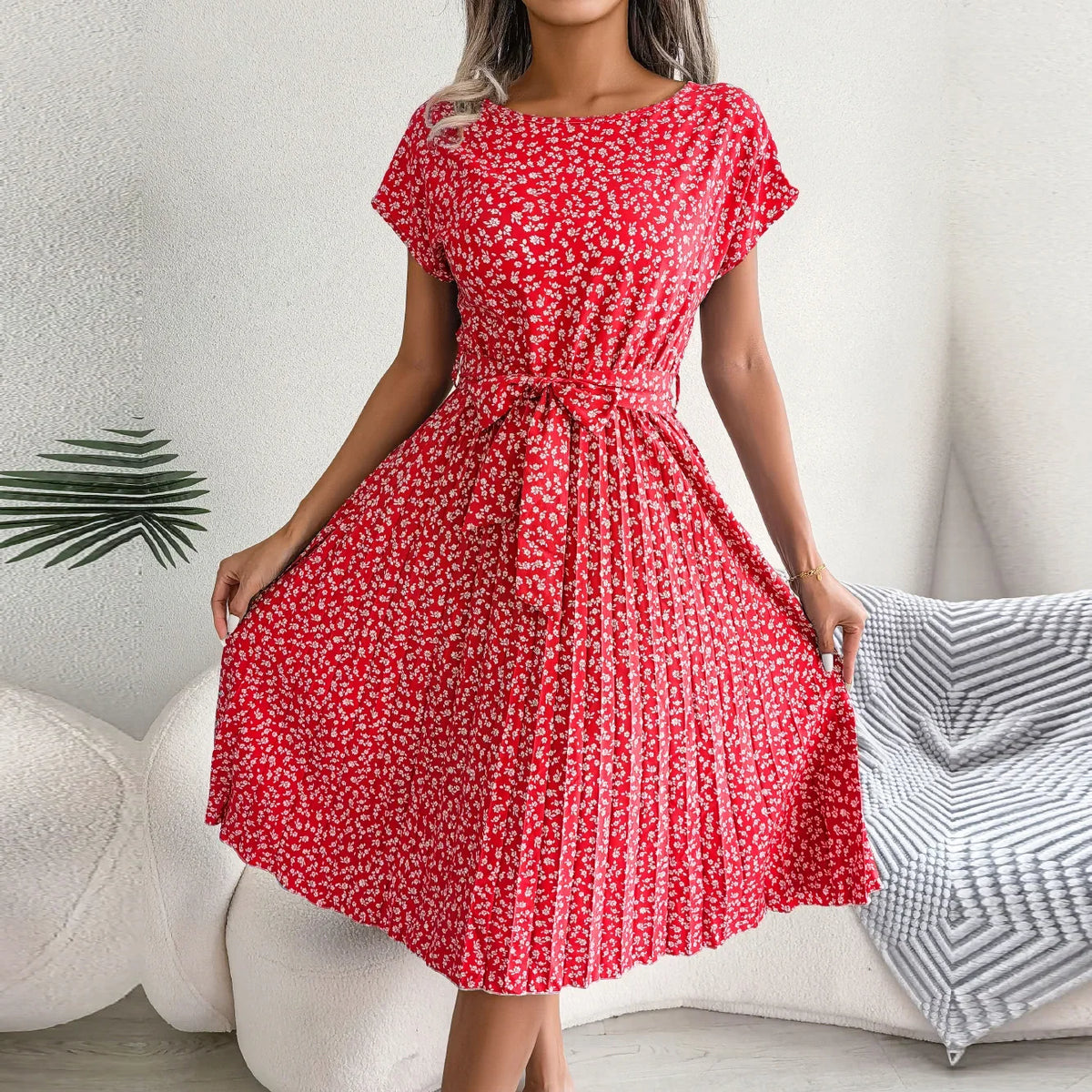 Victoria™ - Chic High Waist Spring Dress
