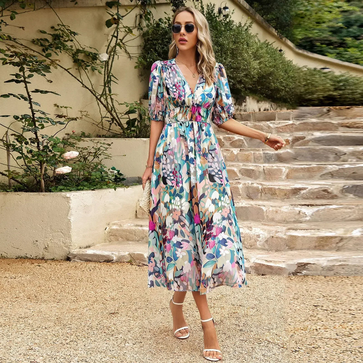 Lily™ - Elegant Floral Summer Dress