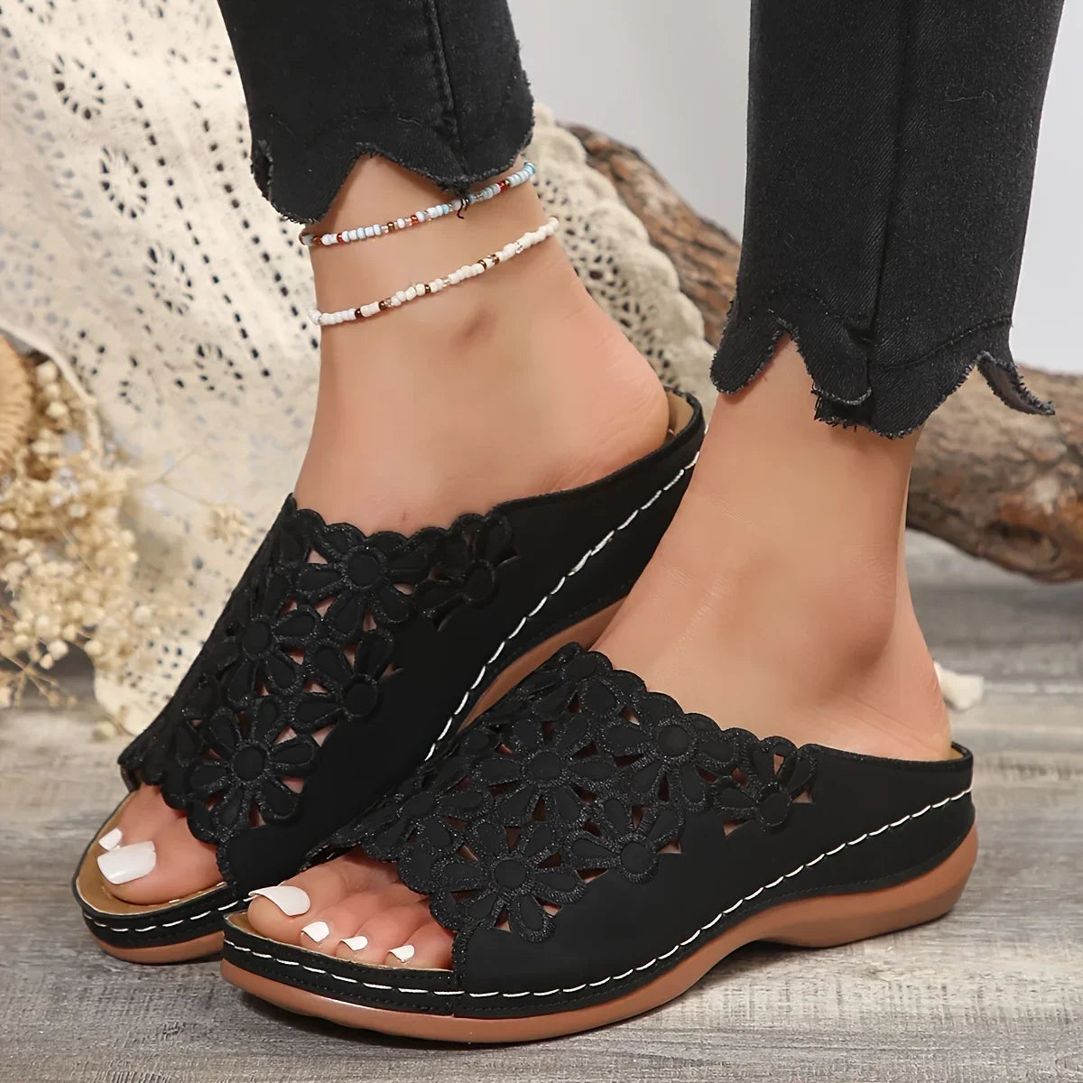 Ella™ - Elegant Floral Comfort Sandals